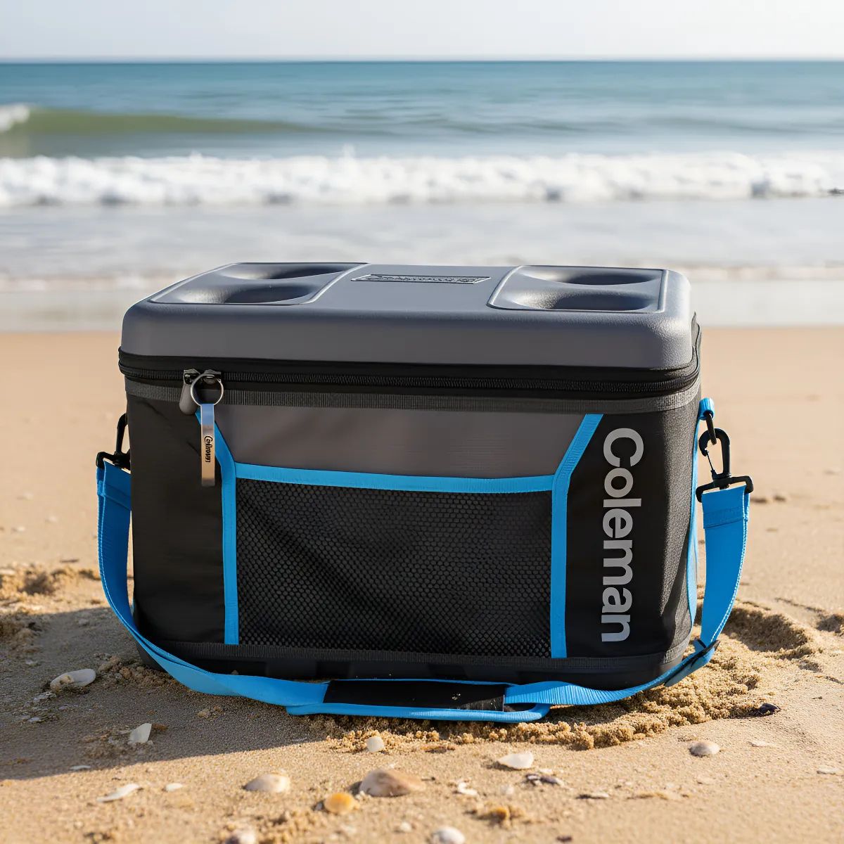 COLEMAN - Soft Cooler Eva Negro Coleman Capacidad 45 Latas