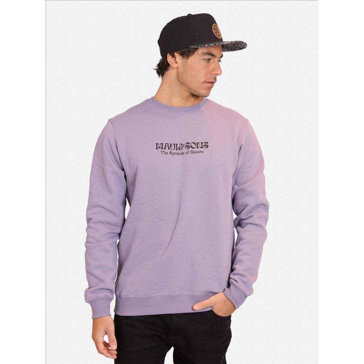 MAUI AND SONS - Poleron Cuello Redondo Sweatshirt Round Collar Symbol Hombre Maui And Sons