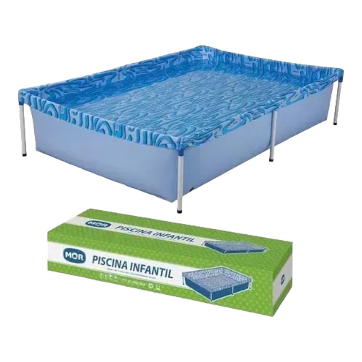 GENERICO - Piscina 1000 Litros Infantil Rectangular
