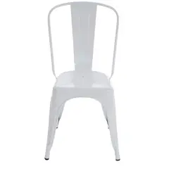ITAHOME - SILLA DE COMEDOR METAL TOLIX BLANCO