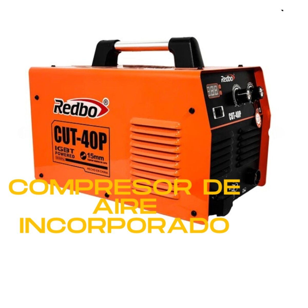 GENERICO - CORTADORA DE PLASMA CUT40P 15MM REDBO COMPRESOR INCLUIDO