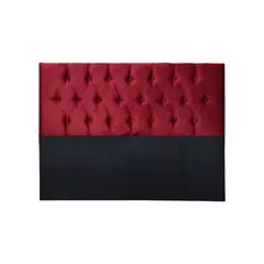 IMPORTCLICK - Respaldo Super King Piso Capitone Premiun 200x140 CM Burdeo Felpa