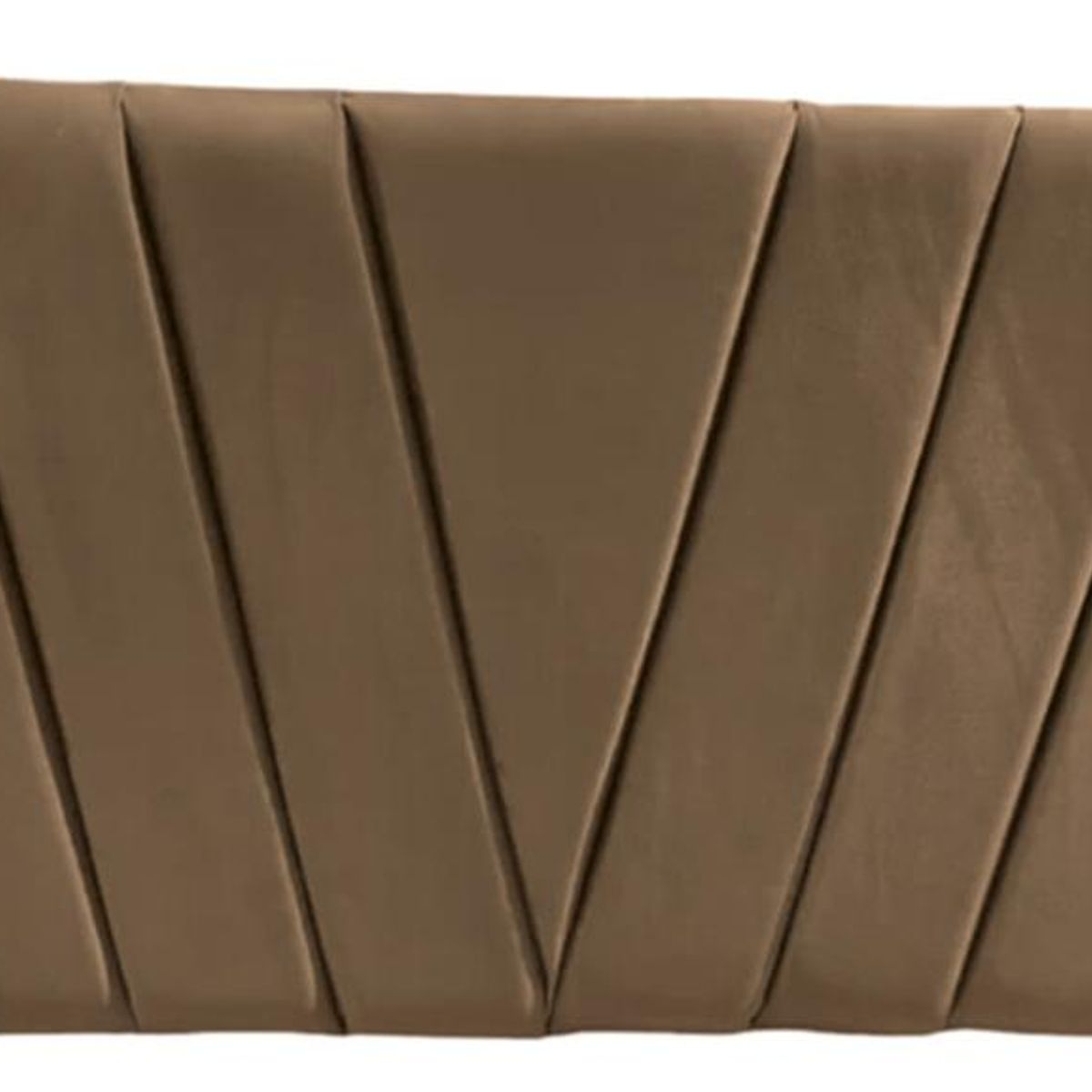 IMPORTCLICK - Respaldo Moderno Lineal En V 2 Plazas 150x60 CM Beige Claro Felpa IMPORTCLICK