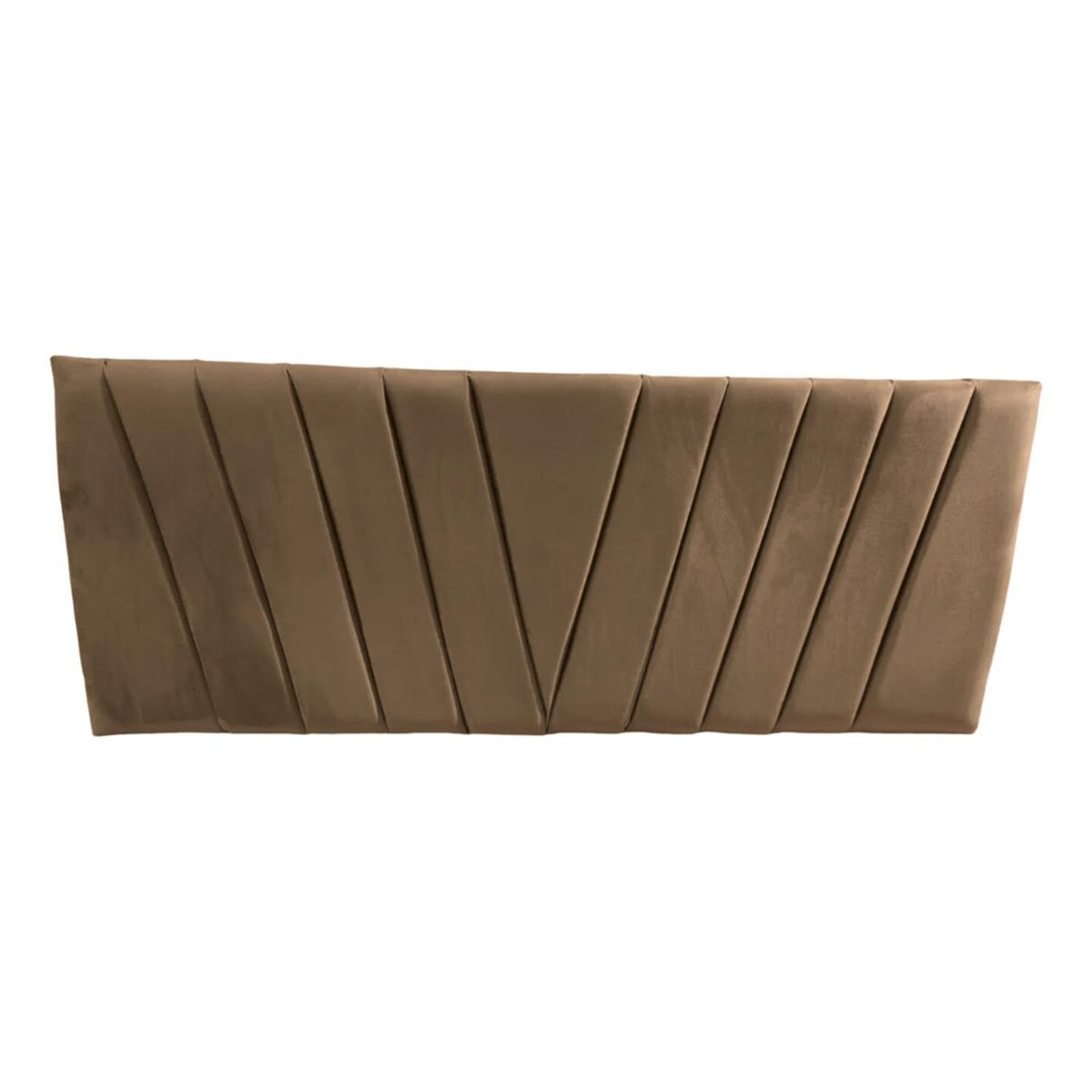 IMPORTCLICK - Respaldo Moderno Lineal En V 2 Plazas 150x60 CM Beige Claro Felpa IMPORTCLICK