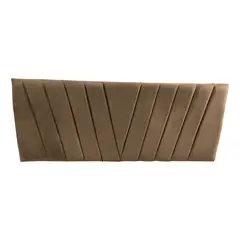 IMPORTCLICK - Respaldo Moderno Lineal En V 2 Plazas 150x60 CM Beige Claro Felpa