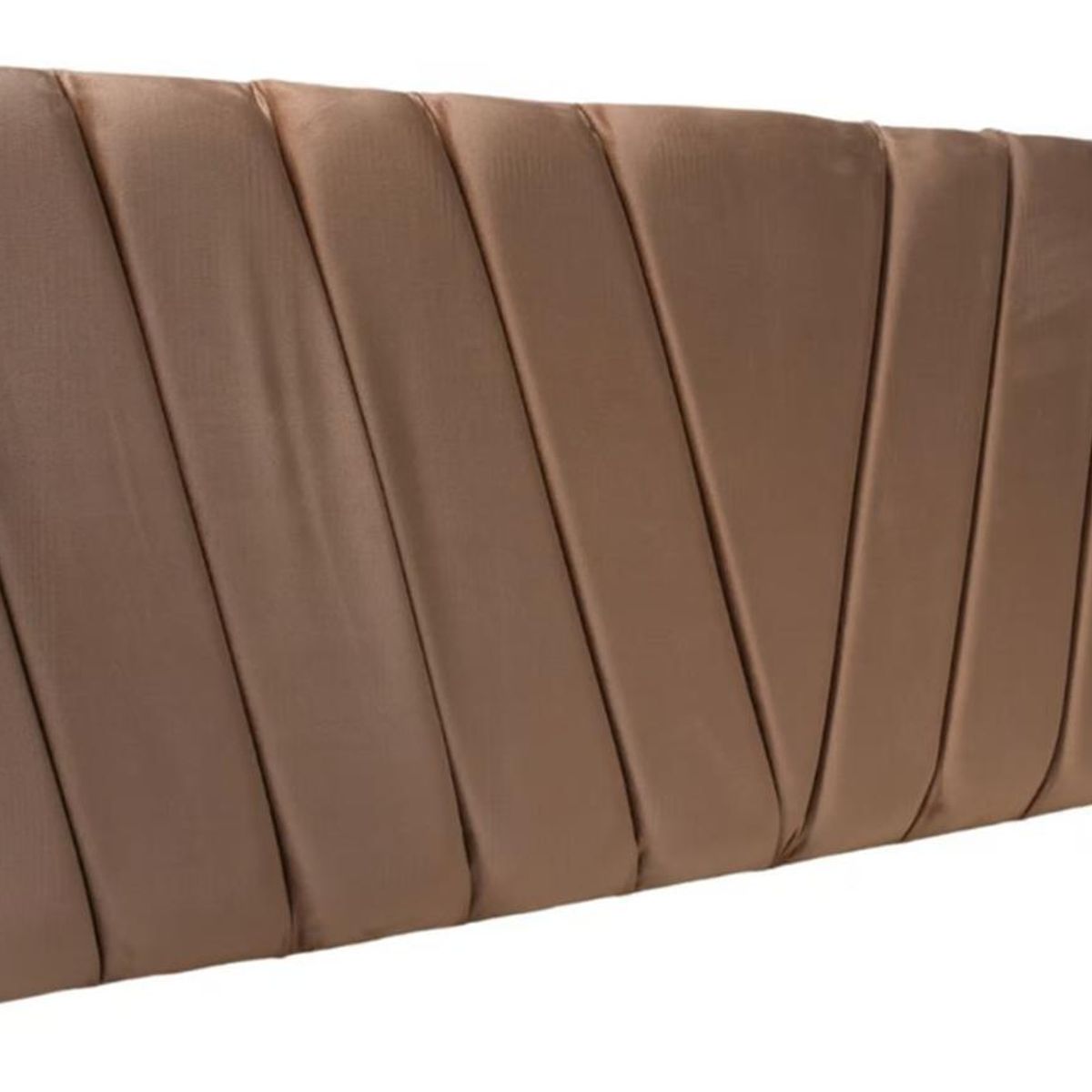 IMPORTCLICK - Respaldo Moderno Lineal En V 2 Plazas 150x60 CM Beige Claro Felpa IMPORTCLICK