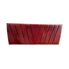 IMPORTCLICK - Respaldo Elegante Super King Capitone En V 200x60 CM Burdeo Felpa