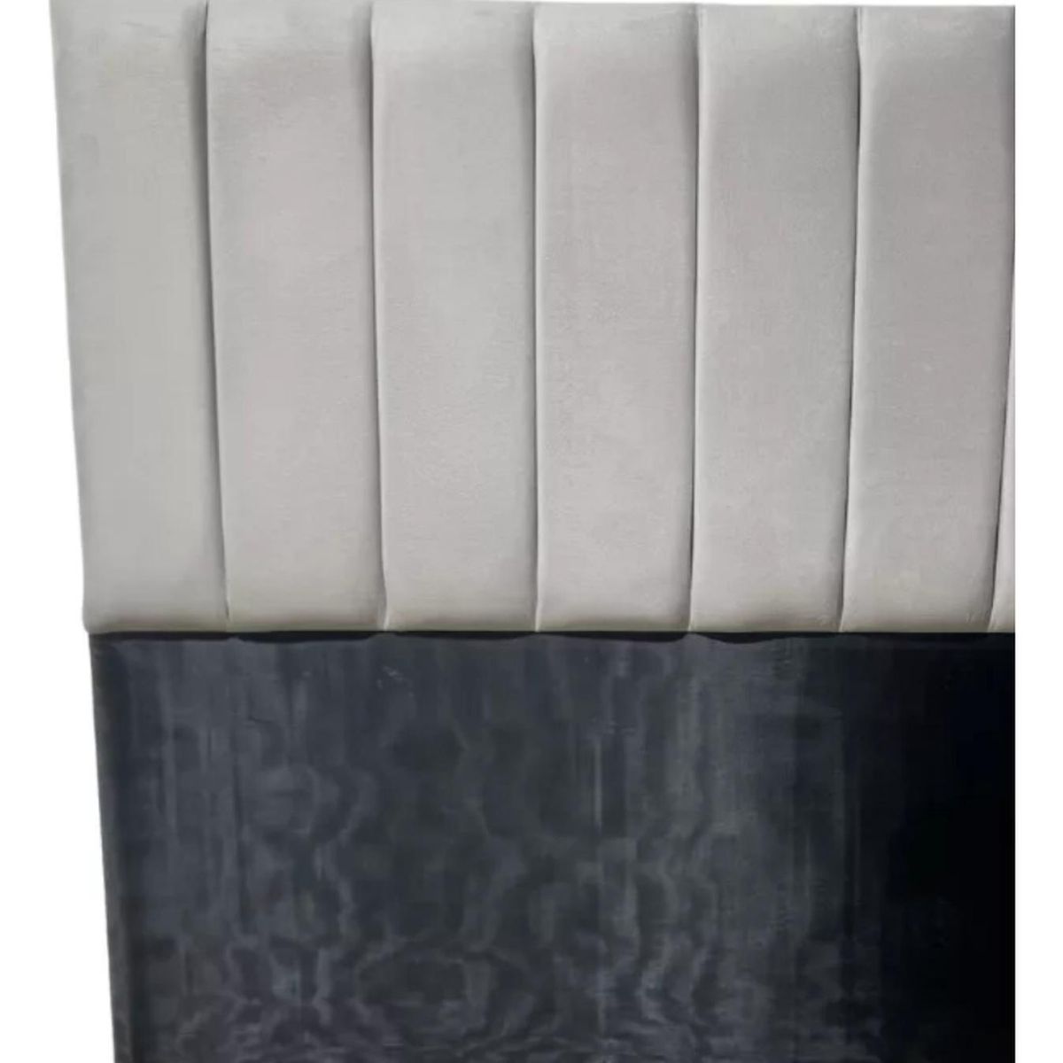 IMPORTCLICK - Respaldo 2 Plazas Piso Capitone Premium 150x140 CM Gris Claro Felpa