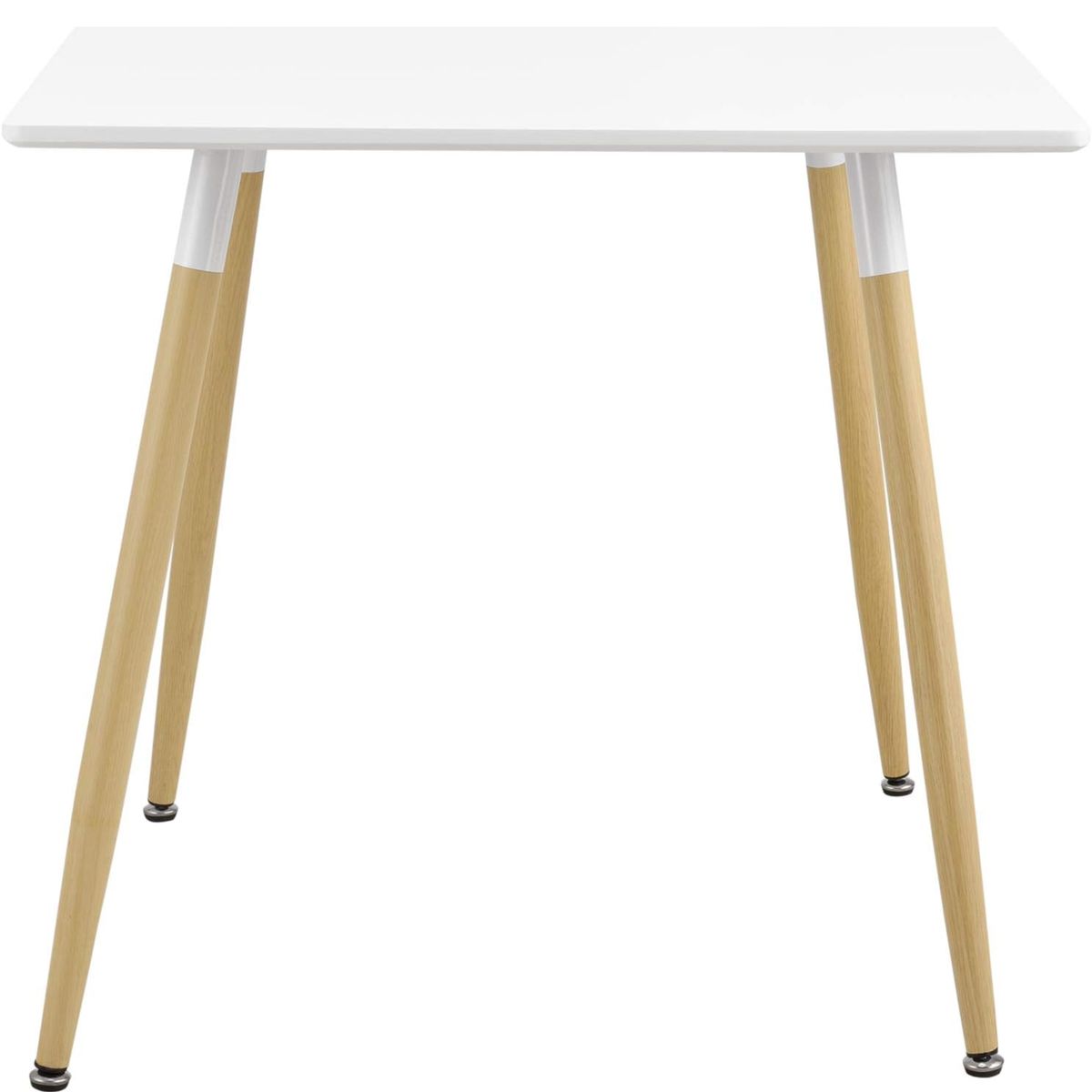 ITAHOME - MESA COMEDOR CUADRADA MELAMINA EAMES 80x80 CM BLANCA