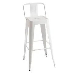 ITAHOME - PISO DE BAR METAL TOLIX BLANCO CRESPALDO