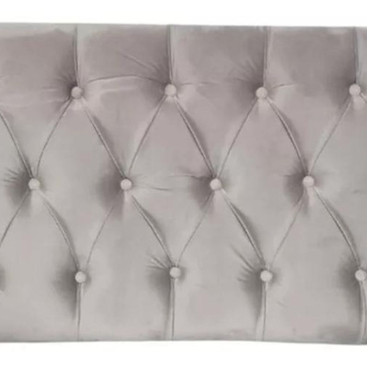 IMPORTCLICK - Respaldo Elegante Super King Capitone 200x60 CM Gris Claro Lino IMPORTCLICK