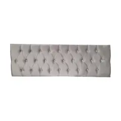 IMPORTCLICK - Respaldo Elegante Super King Capitone 200x60 CM Gris Claro Lino