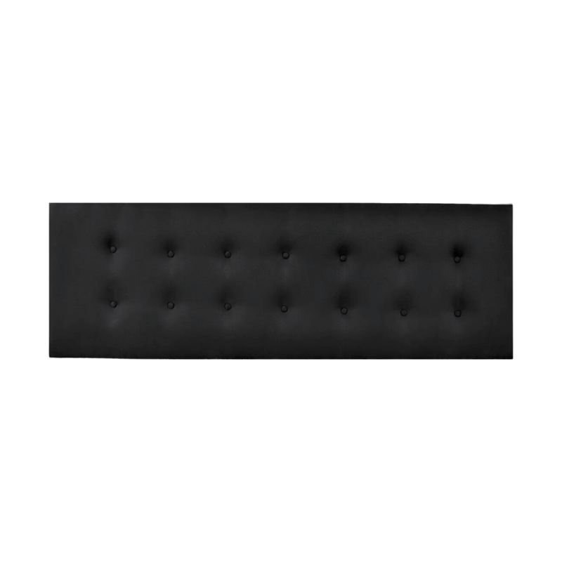 IMPORTCLICK - Respaldo Elegante Super King Capitone  Gris Oscuro Lino Botones
