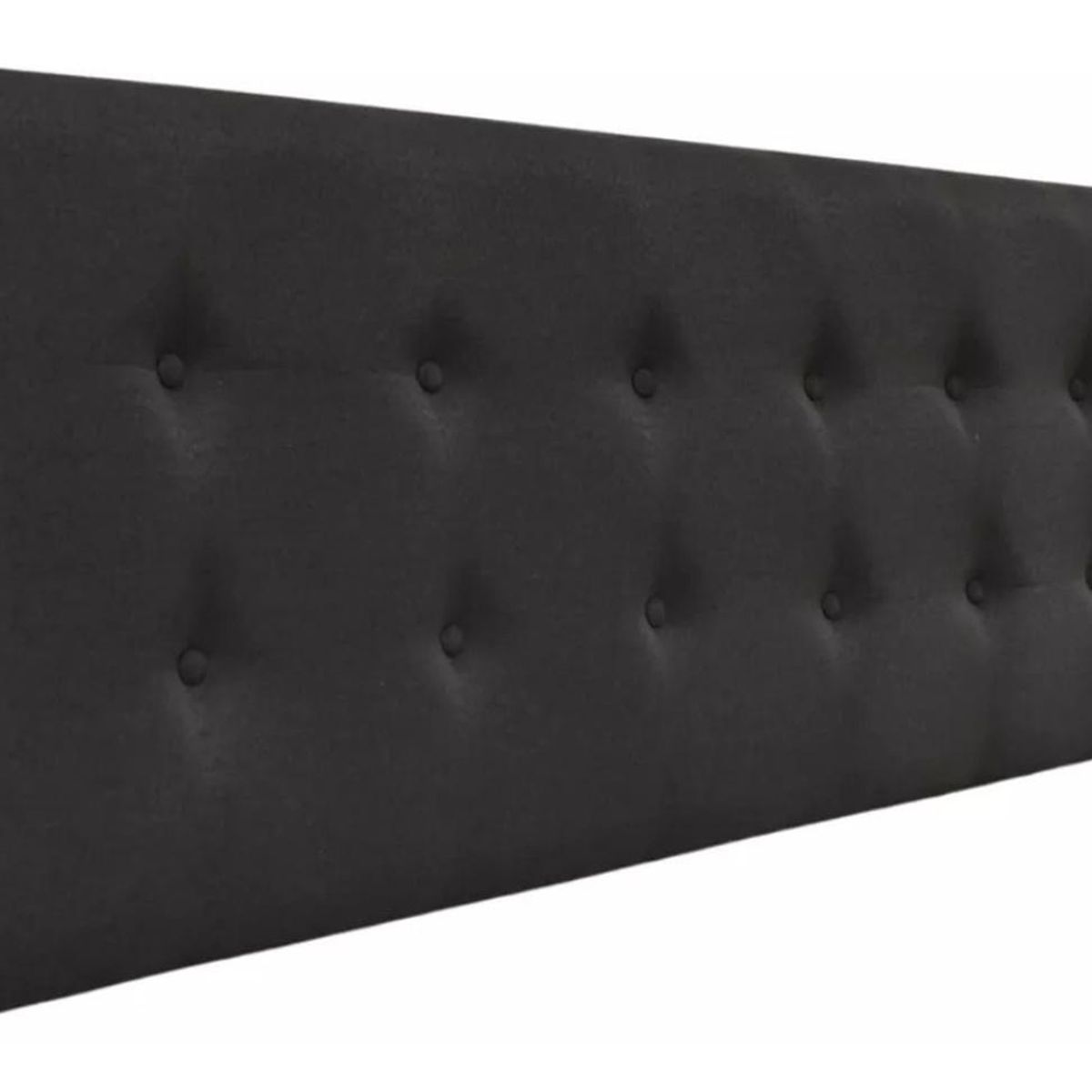 IMPORTCLICK - Respaldo Elegante Super King Capitone Gris Oscuro Lino Botones