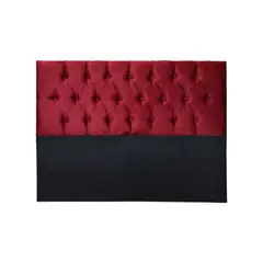 IMPORTCLICK - Respaldo 2 Plazas Piso Capitone Premium 150x140 CM Rojo Felpa