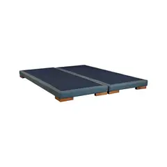 BLOCCARE - Base De Cama 2 Plazas box 8 cm L190cm Patas 4.5cm R.colchon V.elastico