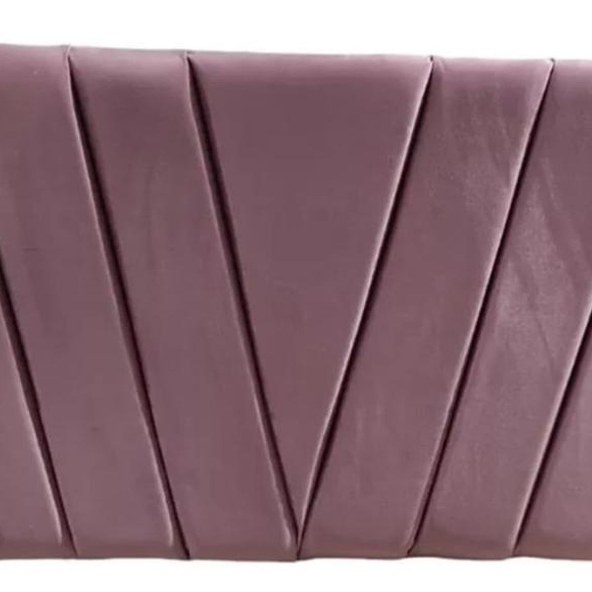 IMPORTCLICK - Respaldo Moderno Lineal En V 2 Plazas 150x60 CM Palo Rosa Felpa IMPORTCLICK