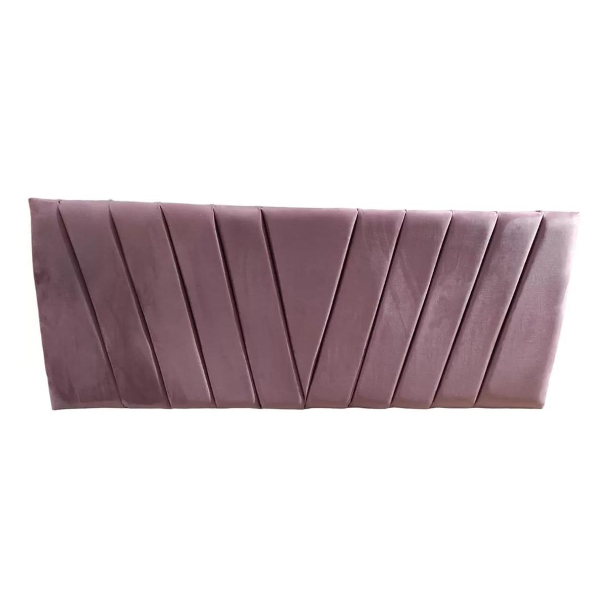 IMPORTCLICK - Respaldo Moderno Lineal En V 2 Plazas 150x60 CM Palo Rosa Felpa IMPORTCLICK