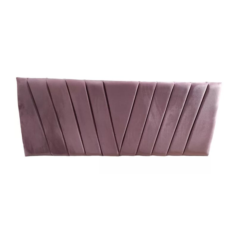 IMPORTCLICK - Respaldo Moderno Lineal En V 2 Plazas 150x60 CM Palo Rosa Felpa IMPORTCLICK