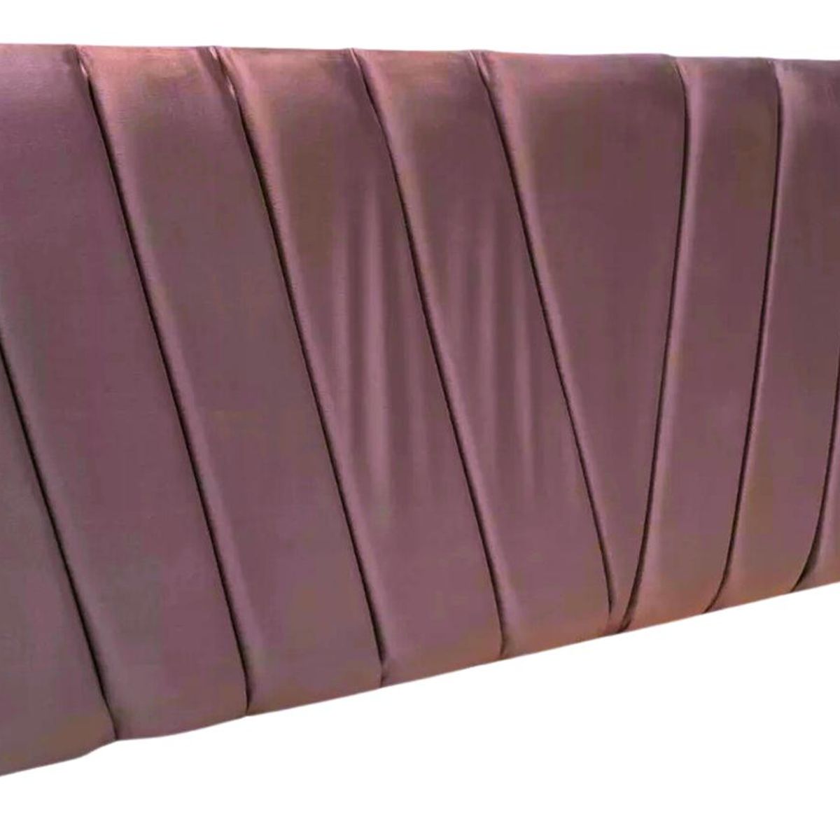 IMPORTCLICK - Respaldo Moderno Lineal En V 2 Plazas 150x60 CM Palo Rosa Felpa IMPORTCLICK