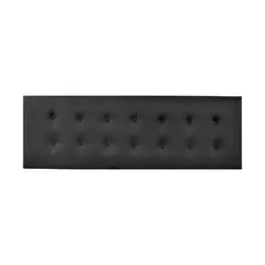 IMPORTCLICK - Respaldo Elegante Super King Capitone 200x60 CM Gris Oscuro Felpa