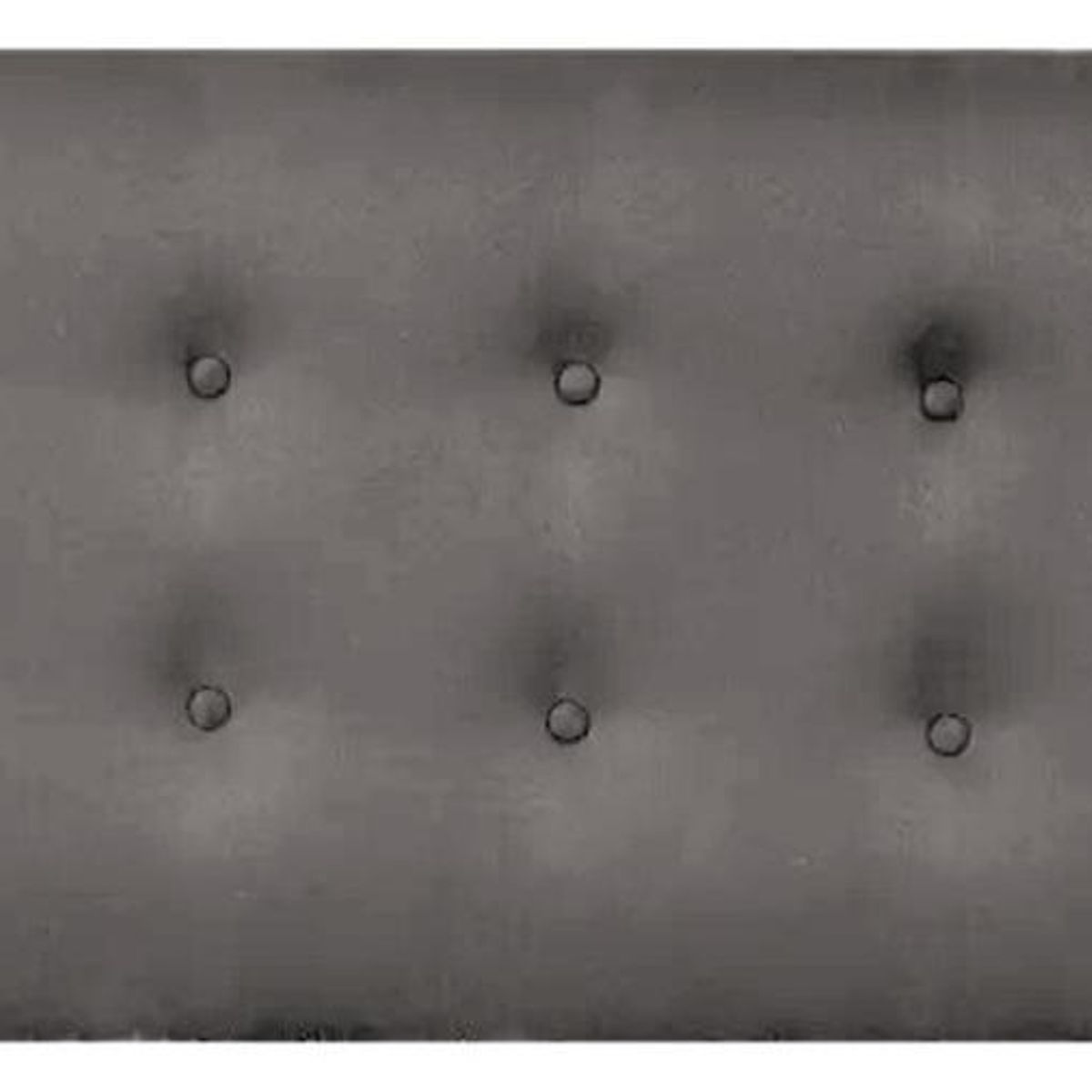 IMPORTCLICK - Respaldo Elegante Super King Capitone 200x60 CM Gris Felpa Botones IMPORTCLICK