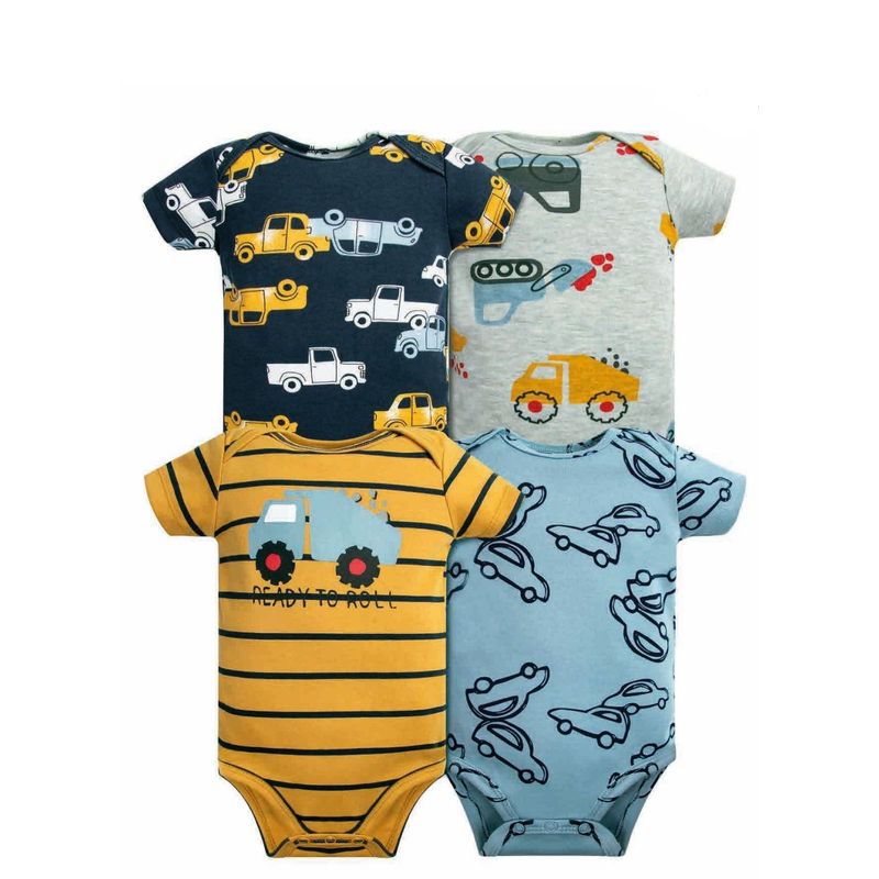 TEDMIMAK - bodys manga corta set 4 unidades