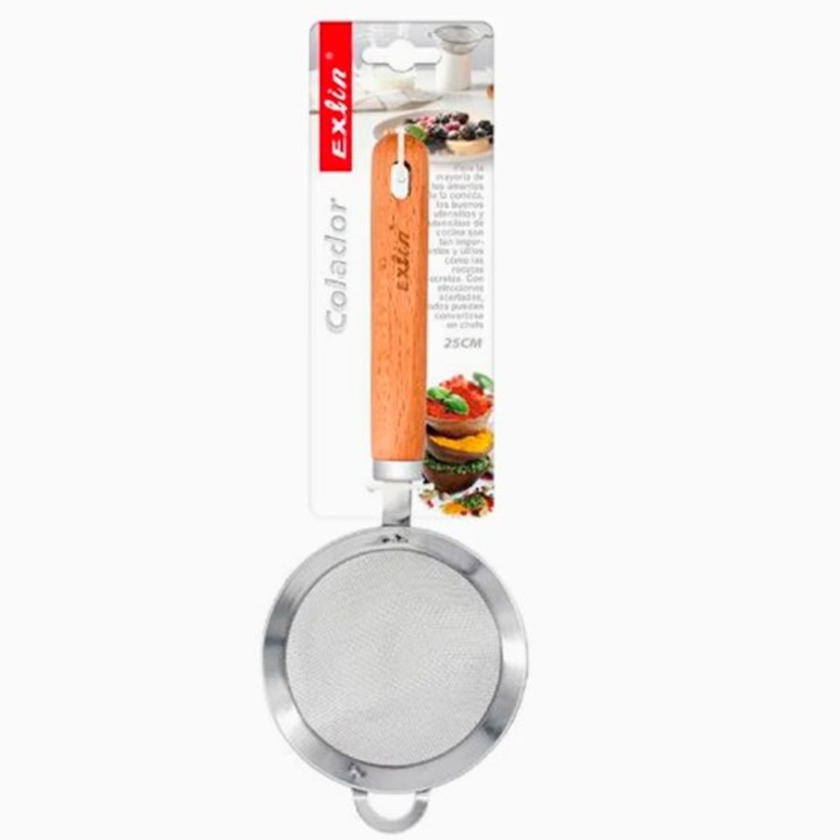 GENERICO - Colador Tamizador Acero Inoxidable 25Cm