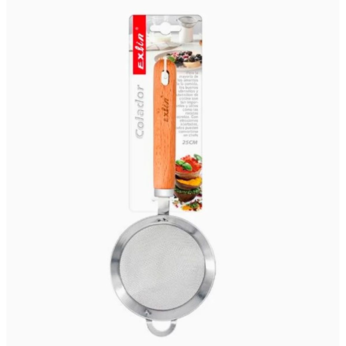 GENERICO - Colador Tamizador Acero Inoxidable 25Cm