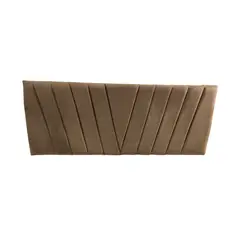 IMPORTCLICK - Respaldo Elegante Super King Capitone En V 200x60 CM Beige Felpa - Beige