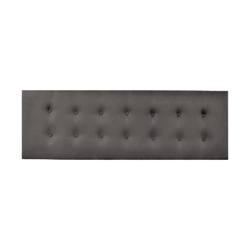 IMPORTCLICK - Respaldo Elegante 1 Plaza Capitone 105x60 CM Gris Claro Lino Botones - Gris Claro