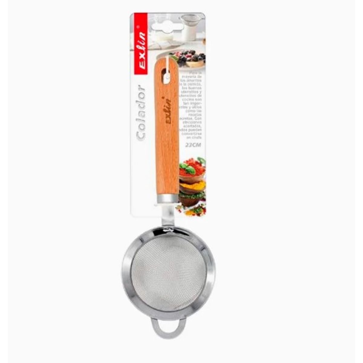 GENERICO - Colador Tamizador Acero Inoxidable 22Cm