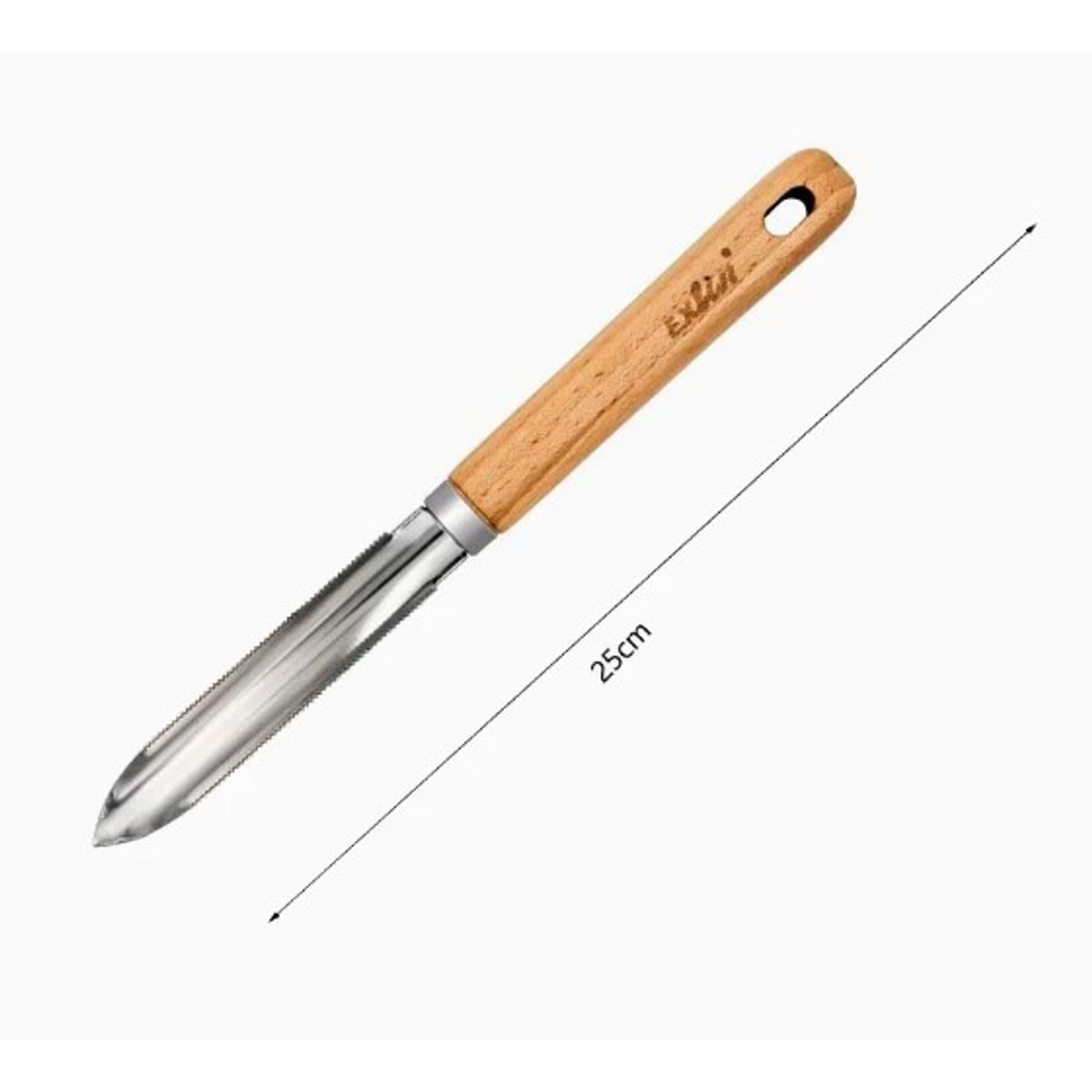 GENERICO - Pelador De Verduras Acero Inoxidable 25Cm