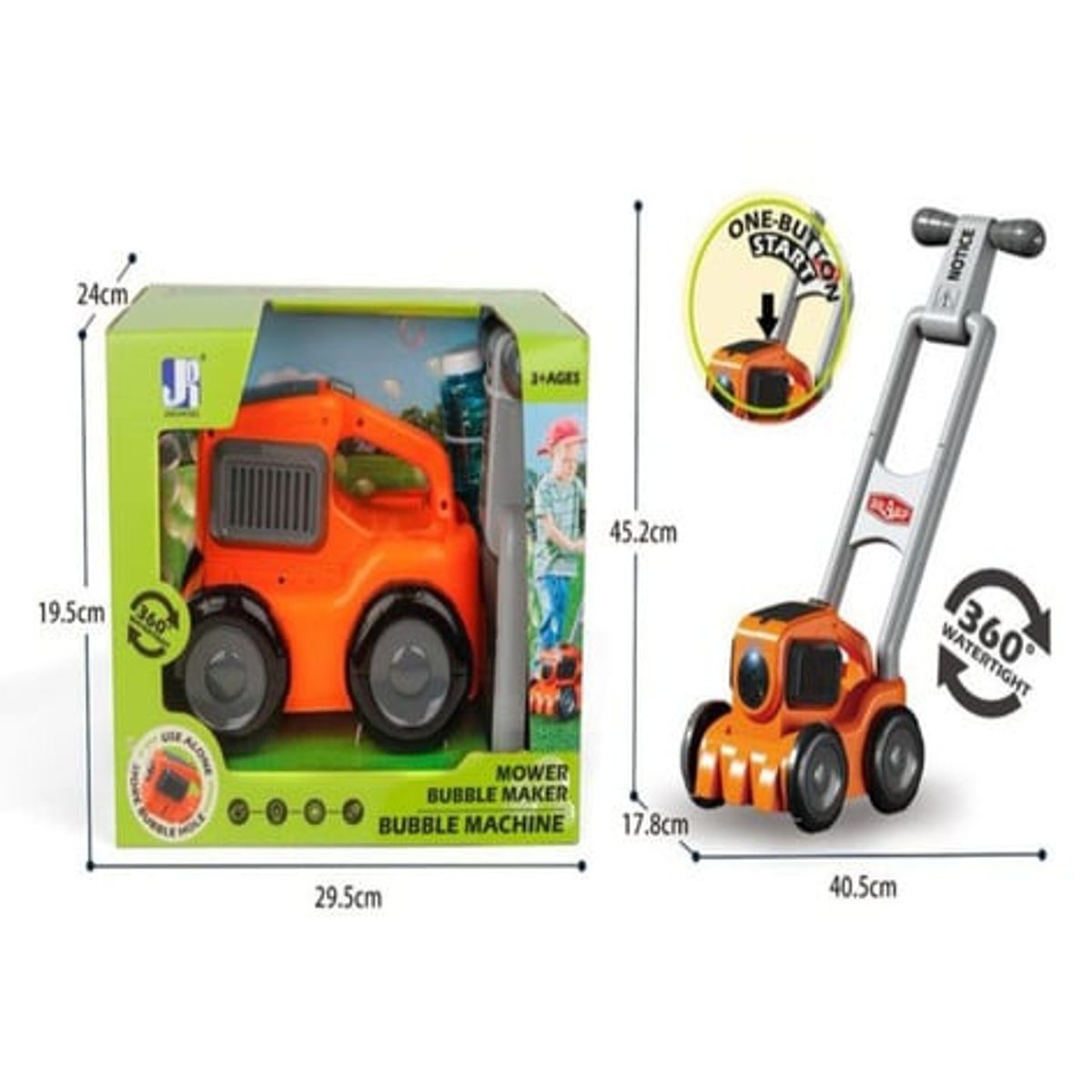 GENERICO - Juguete Carrito Corta Cesped Lanzador De Burbujas para niños