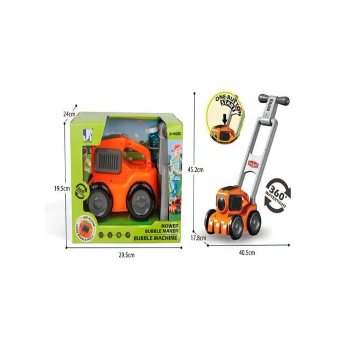 GENERICO - Juguete Carrito Corta Cesped Lanzador De Burbujas para niños