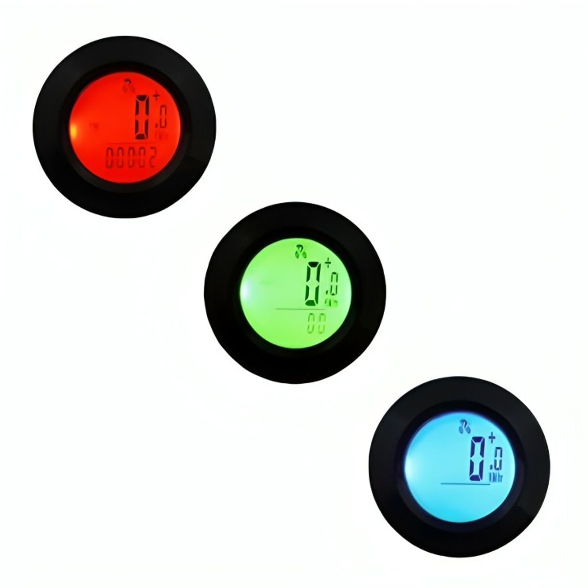 OEM - VELOCIMETRO PARA BICICLETAS + MEDIDOR DE TEMPERATURA  LED