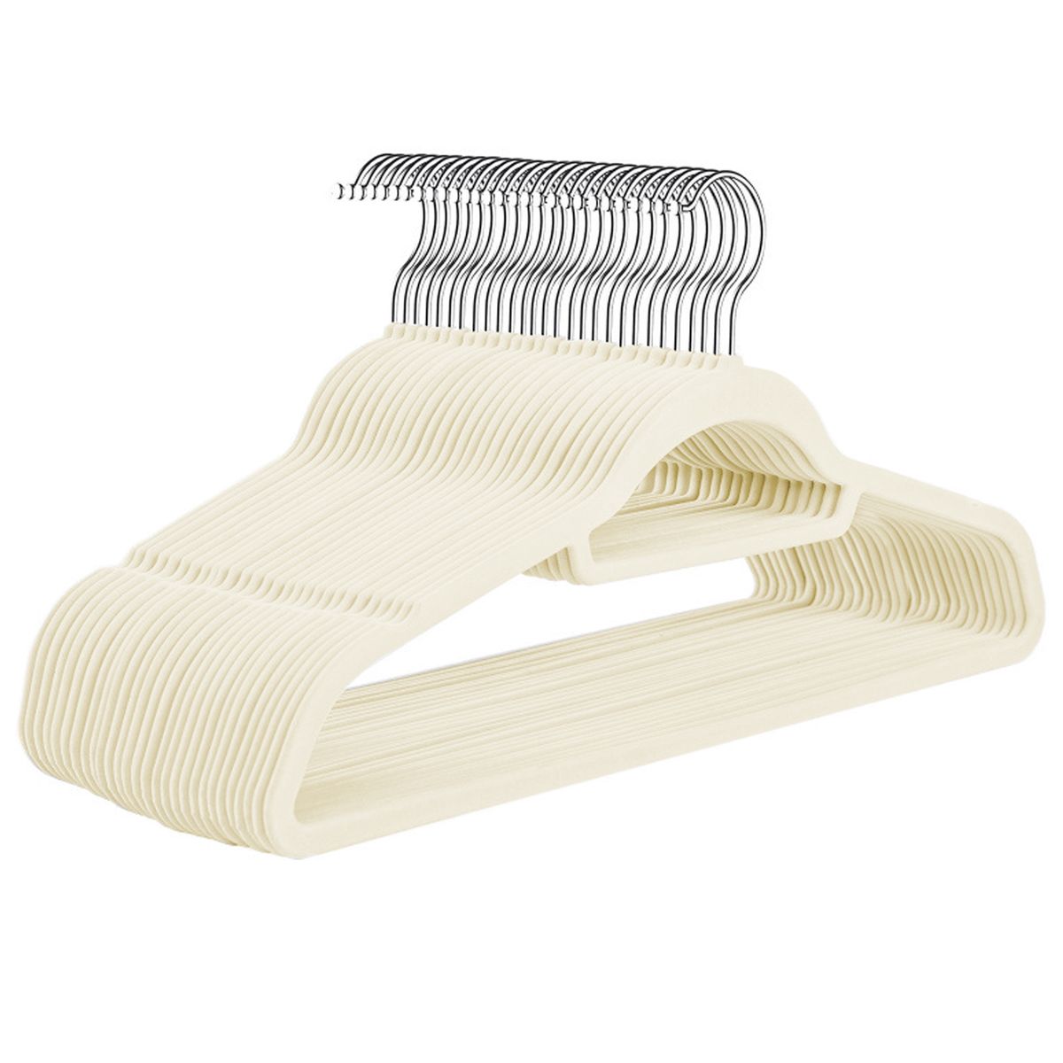 VIDITA - Set 30 Colgadores de Ropa Terciopelo Percha Antideslizante Velvet