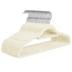 VIDITA - Set 30 Colgadores de Ropa Terciopelo Percha Antideslizante Velvet