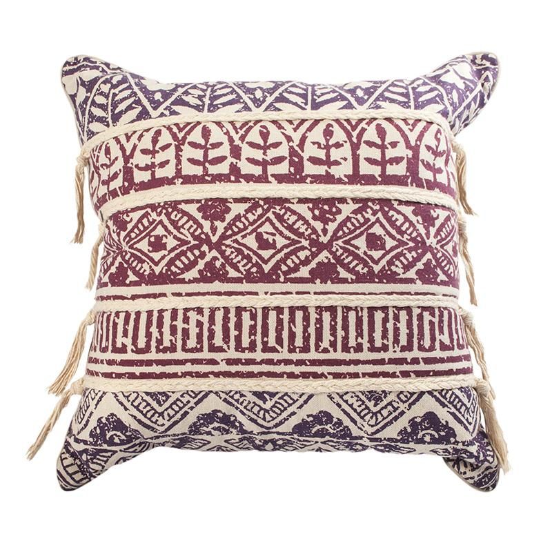 GENERICO - Cojín Boho Chic Violeta