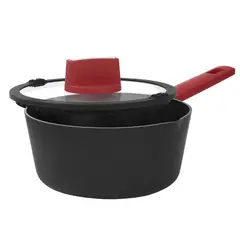 DANNY HOME - Sartén para Salsas con Tapa y Mango Silicona 16 cm