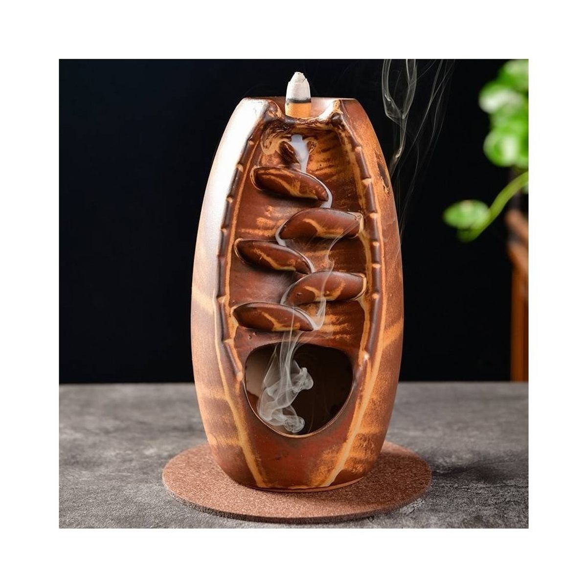 GENERICO - Cascada de humo  Conos de incienso Café