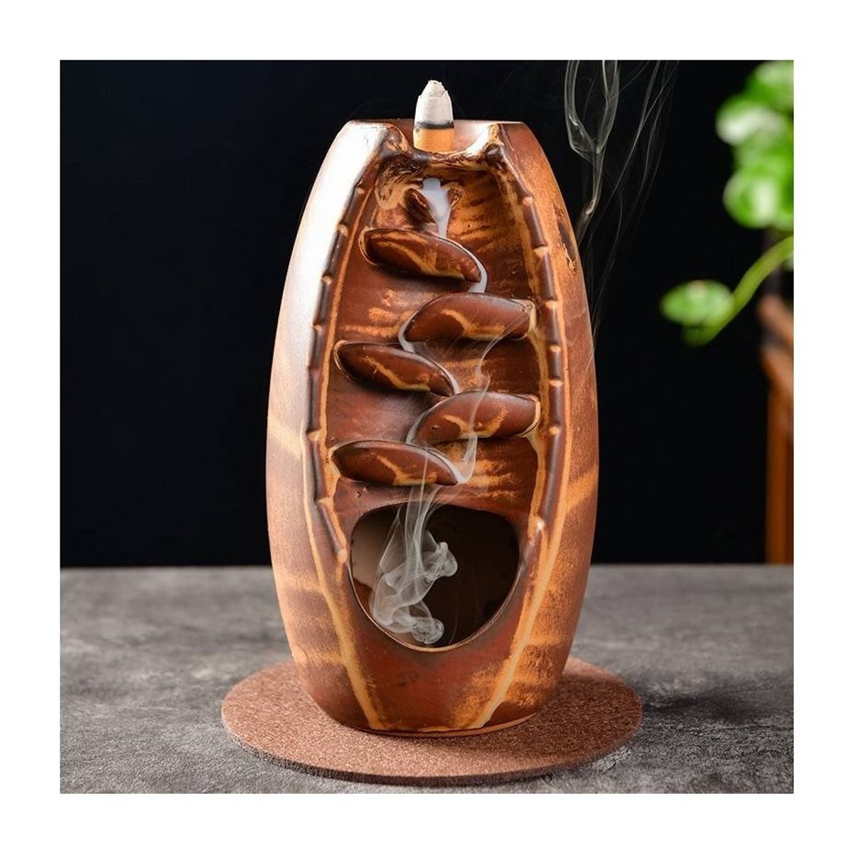 GENERICO - Cascada de humo  Conos de incienso Café