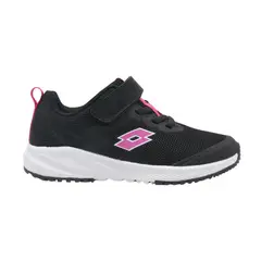 LOTTO - Zapatilla Running Niño - Challenge Negro Rosado - Negro