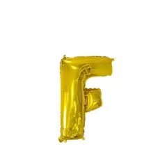 GENERICO - Globo Letra F Oro 16 pulgadas