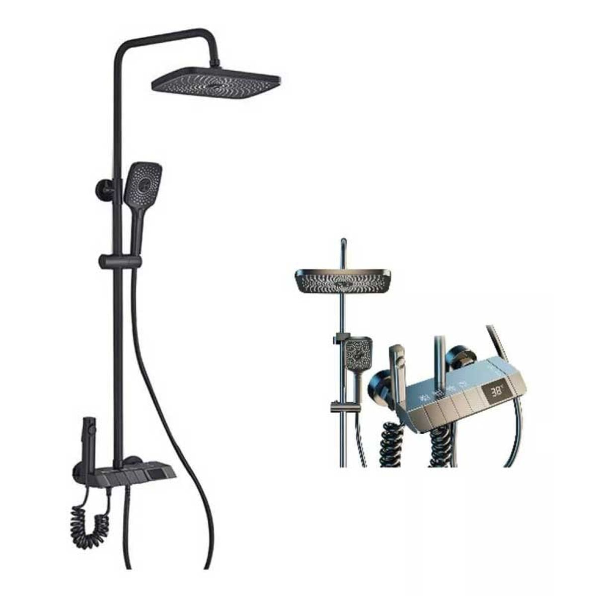 MUNDO MAGIA - Ducha Columna Visor Digital 4 Funciones Inox Y Bidet…