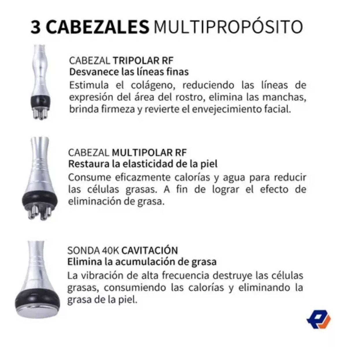 MUNDO MAGIA - Máquina 3 en 1 de Cavitación 40K, Radiofrecuencia y Ultrasonido