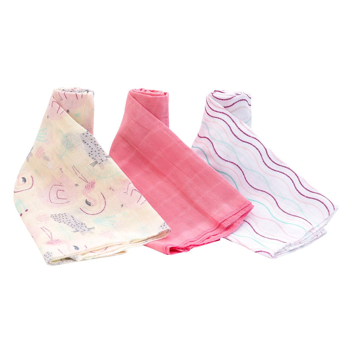 BAMBINO - Set 3 Pañales Tuto Fucsia Chita Niña