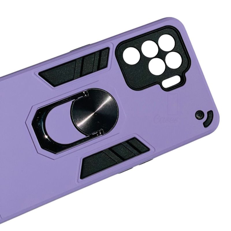 GENERICO - Carcasa Para Oppo Reno5 Lite Anti Golpes Anillo Lila