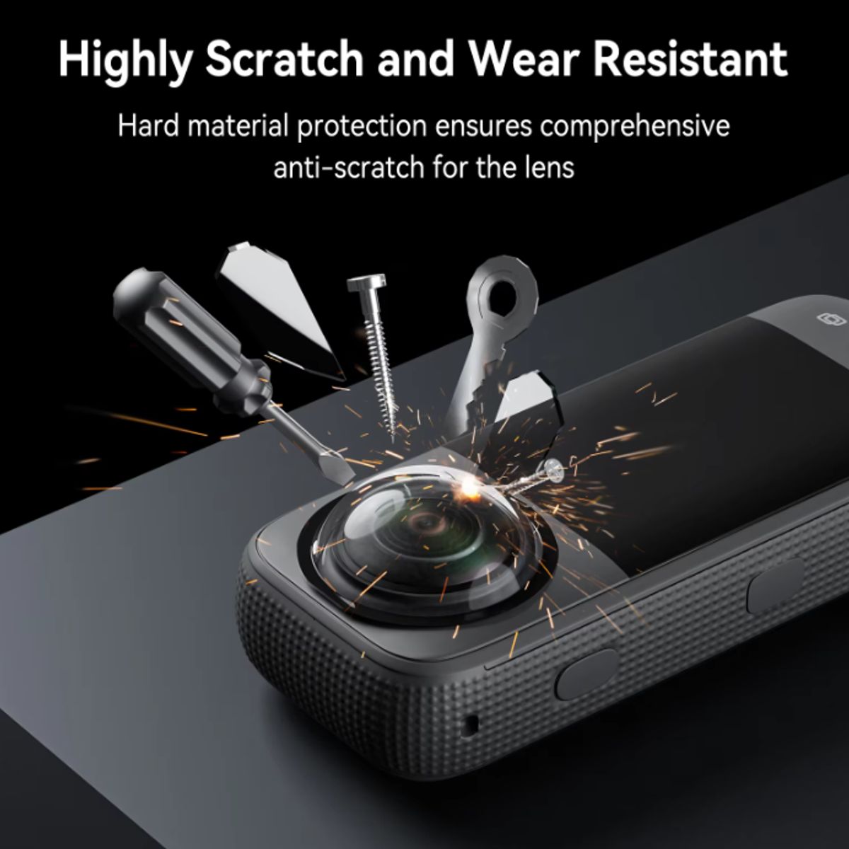 TELESIN - Cubiertas Protector Lentes para Cámara Insta360 X3 - Telesin