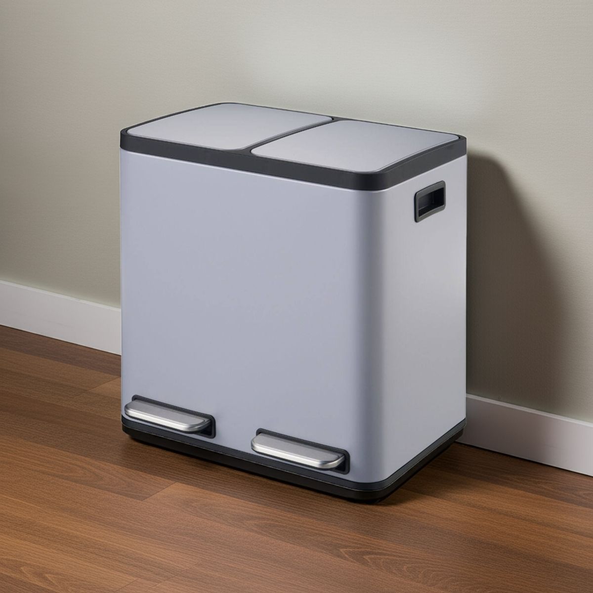 IGPRO - Basurero 30L Doble Acero Inoxidable